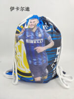 Football star drawstring bag