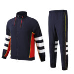 Royal blue panel jacket suit