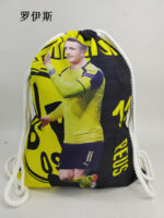 Football star drawstring bag