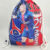 Football star drawstring bag