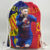 Football star drawstring bag