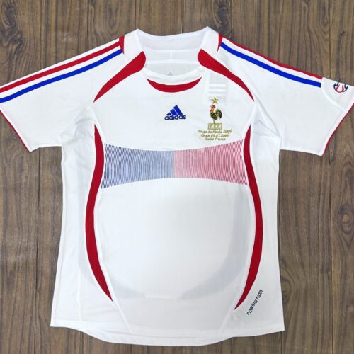 06 White France away short sleeve 5 (retro)