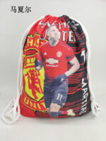 Football star drawstring bag