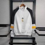 Real Madrid white pullover windbreaker