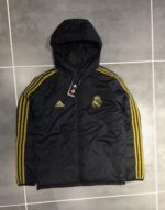 2019 Real Madrid Gold Label Black Cotton Jacket