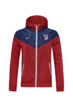 Atletico Madrid Red and Blue Windbreaker
