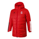 2021 Red Real Madrid Cotton Jacket