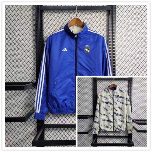 Real Madrid Reversible Windbreaker Blue