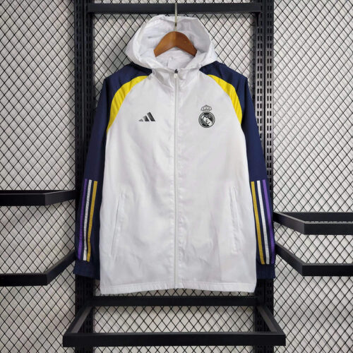 Real Madrid white windbreaker