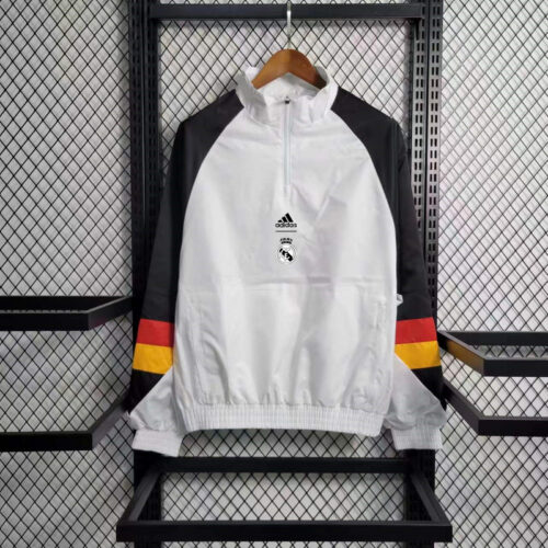 Real Madrid white windbreaker