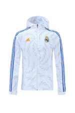 2021-2022 Real Madrid printed white windbreaker