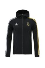 Real Madrid black grey three-sided windbreaker