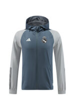 Grey Real Madrid Windbreaker